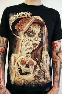 Barmetal Smoking Lady T-Shirt