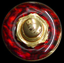 Red Abalone Shell Strap Lock on Gold